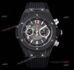 Top Replica Hublot Big Bang Unico King Black Ceramic Rubber Strap Watch For Men